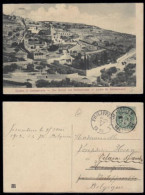 Jerusalem 1913 - France Levant Post Office In Palestine Sent To Belgium Postcard - Palestine