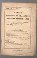 Bulletin Associations Françaises Propriétaires Appareils à Vapeur  1929   (M6374) - Bricolage / Technique