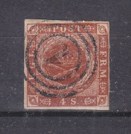 Danemark - Yvert 4 Oblitéré - 4 Marges - Valeur 25 Euros - Used Stamps