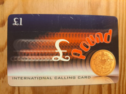 Prepaid Phonecard United Kingdom, Pound - Money, Coin - Bedrijven Uitgaven