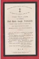 Avis De Décès De M. Paul -Marie -Joseph TAILLIAR Décédée Le 3 Juillet 1889 à St Quentin 02 - Religion & Esotérisme