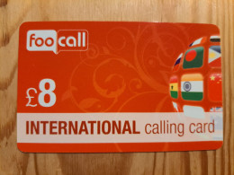 Prepaid Phonecard United Kingdom, Foo Call - Emissions Entreprises