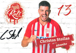 AK Christos Stoilas Offenbacher Kickers 18-19 OFC Offenbach Am Main Bayern Alzenau Eddersheim Hattersheim Neu-Isenburg - Handtekening