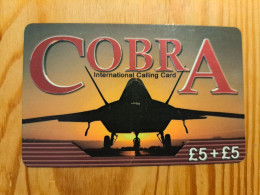 Prepaid Phonecard United Kingdom, Cobra - Airplane - Emissioni Imprese