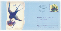 IP 99 - 04a Swallow, Hirondelle, Romania - Stationery - Used - 1999 - Golondrinas