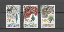 LIECHTENSTEIN 1986     N° 853 à 855  OBLITERES  CATALOGUE  ZUMSTEIN - Gebraucht