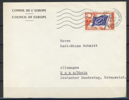 Frankreich Europarat, MiNr. 5 II, Dienstbrief-FDC; B-148 - Cartas & Documentos