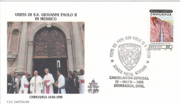 MEXICO Cover 9-27,popes Travel 1990 - Papi