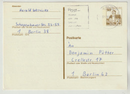 Berlin Michel Nr. P108 Gebraucht OHNE Zusatzfrankatur. 30 Pfg. Burg Ludwigstein Werratal, Siehe 2 Scans - Postales - Usados