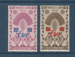 Madagascar - YT N° 286 Et 287 ** - Neuf Sans Charnière - 1944 - Unused Stamps