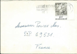 BELGIQUE LETTRE 6F50 NAMUR POUR S.P.69531 ( PUY DE DOME ) DE 1976 LETTRE COVER - Briefe U. Dokumente