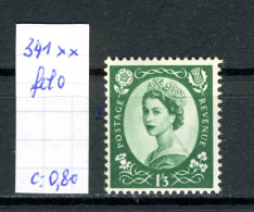 Grande-Bretagne N° 341 Fil O - Unused Stamps