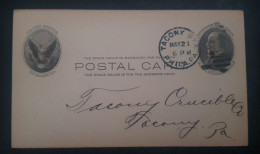 United States Postal Stationary 1903 Used Railroad Company Tacony Cancel - Philadelphia