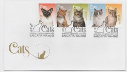 Australia 2015  Cats, First Day Cover - Marcophilie