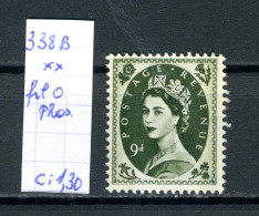 Grande-Bretagne N° 338 B  Fil O   Phosphore - Unused Stamps