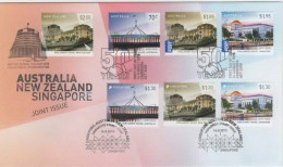 Australia 2015 Australia-New Zealand-Singapore Joint Issue FDC - Marcofilie