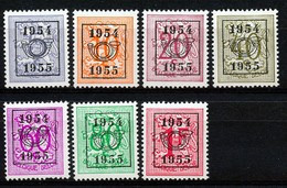 PRE 645/651 - MNH** - Typos 1951-80 (Ziffer Auf Löwe)