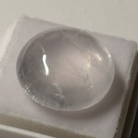 Quartz Rose Naturel Du Brésil - Cabochon Rond 18.51 Carats - 18.0 X 8.2 Mm - Quarzo Rosa