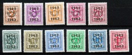 PRE 725/735 - MNH** - Typos 1951-80 (Chiffre Sur Lion)