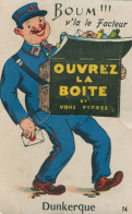 59 - CPA à Système ( Multivues ) - DUNKERQUE - Boum !! V'là Le Facteur , Ouvrez La Boite Et Vous Verrez Dunkerque - Dunkerque