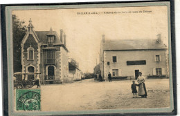 CPA - BALLAN (37) - Aspect De L'Avenue De La Gare Et De La Route De Chinon En 1909 - Ballan-Miré