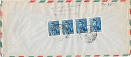 Iran Air Mail Cover Sent To Austria All Stamps Are On The Backside Of The Cover - Iran