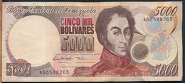 °°° VENEZUELA 5000 BOLIVARES 1996 °°° - Venezuela