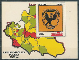 Poland SOLIDARITY (S297): Poland In The Seventeenth Century Earth Halicka Crest Map - Solidarnosc Labels