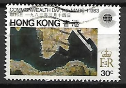 HONG KONG      -  1983.   Le Port En Vue Aérienne    -    Oblitéré - Gebraucht