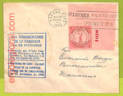 Af9856 - HAVANA - POSTAL HISTORY - FDC COVER - 1948, MEDICINE Chemist - Medicina