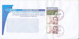 Turkey Cover Sent Air Mail To Denmark 12-11-2007 Topic Stamps - Cartas & Documentos