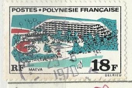 Polynésie - 1970 Grands édifices - N° 75 Obl. - Gebraucht