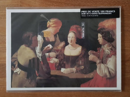 Encart Télécarte Tableau Musée Du Louvre 1994 - Georges De La Tour - Le Tricheur à L'as De Carreau, En 1107a - 50 Unités   