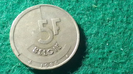 BELÇİKA - 1986-   5    FRANK - 25 Cent