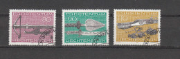 LIECHTENSTEIN 1980     N° 689 à 691    OBLITERES  CATALOGUE  ZUMSTEIN - Oblitérés