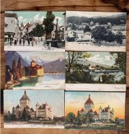 Suisse - Lot De 19 CP (1903-1904) Animé Coloré - Verzamelingen & Kavels