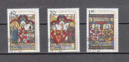 LIECHTENSTEIN 1979     N° 669 à 671    OBLITERES  CATALOGUE  ZUMSTEIN - Oblitérés