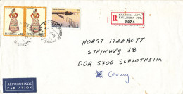 Greece Registered Cover Sent To Germany DDR 8-5-1981 Topic Stamps - Cartas & Documentos