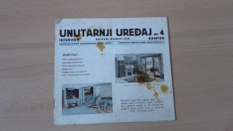 Carton Catalogue/catalog Of Furniture.Katalog Der Mobel.Unutarnji Uredaj Br.4,Zagreb.Interieur. - Slavische Talen