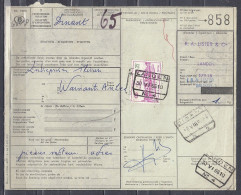 Vrachtbrief Met Stempel LANDEN N°4 - Documentos & Fragmentos