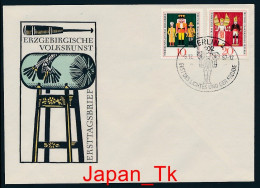 DDR Mi. Nr. 1333-1334   Volkskunst Aus Dem Erzgebirge - FDC - Siehe Scan - 1950-1970