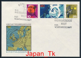 DDR Mi. Nr. 1343-1345  75 Jahre Meteorologisches Hauptobservatorium Potsdam - FDC - Siehe Scan - 1950-1970