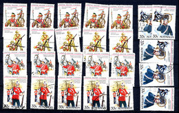 AUSTRALIE AUSTRALIA, 1985, Yv. 893/7, Uniformes Militaires Australiens, 5 Valeurs X 5 Exemplaires, Oblitérés / Used. 531 - Usados