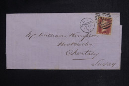 ROYAUME UNI - Lettre De Londres Pour Chertsey En 1871 - L 150002 - Storia Postale