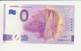 Billet Touristique  0 Euro  - LOURDES GROTTE DE MASSABIELLE - UEEM - 2022-3 -  N° 4859 - Andere & Zonder Classificatie