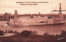 FRANCE - Marseille - Entrée Du Vieux Port Et Le Fort Saint Jean - Vue - Carte Postale Ancienne - Puerto Viejo (Vieux-Port), Saint Victor, Le Panier