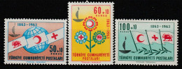 TURQUIE - N°1664/6 ** (1963) Croix-Rouge - Unused Stamps