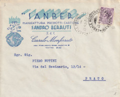 LETTERA 1957 L.25 TIMBRO CASALE MONFERRATO (XT2203 - 1946-60: Poststempel