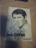 Autographe Catcheur Français 1960 " JEAN CORNE " - Sportief