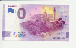 Billet Touristique  0 Euro  -BIARRITZ - UEEU - 2022-5 -  N° 4666 - Billet épuisé - Sonstige & Ohne Zuordnung